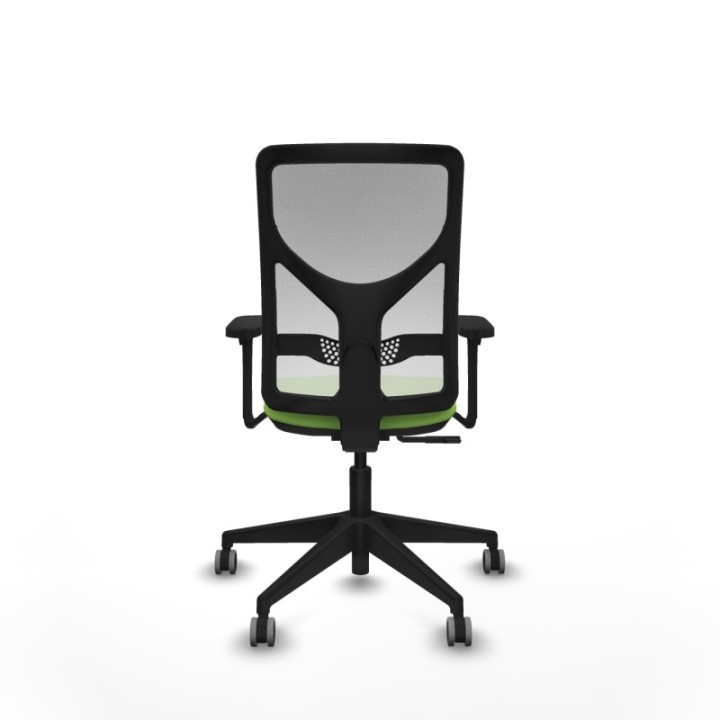 Motilla sincro malla blanca bali pistacho brazos 3D base piramidal  ruedas 65mm engomadas