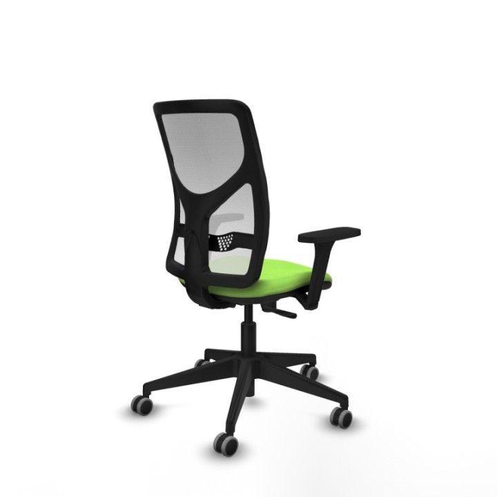 Motilla sincro malla blanca bali pistacho brazos 3D base piramidal  ruedas 65mm engomadas