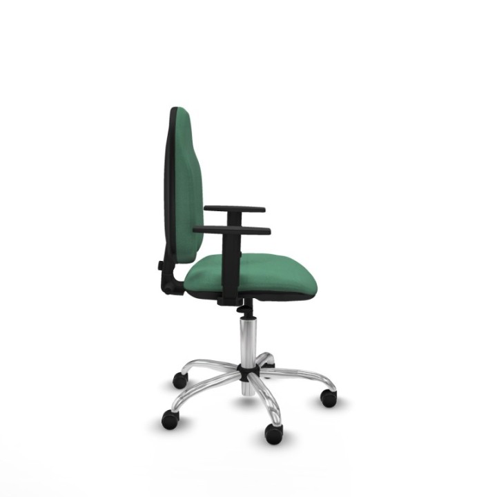 Algarra CP bali verde esmeralda brazos 1D base cromada ruedas engomadas 50mm