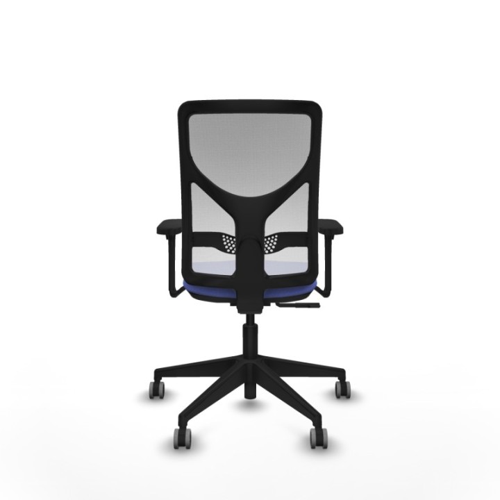 Motilla sincro malla blanca bali azul claro brazos 3D base piramidal  ruedas 65mm engomadas