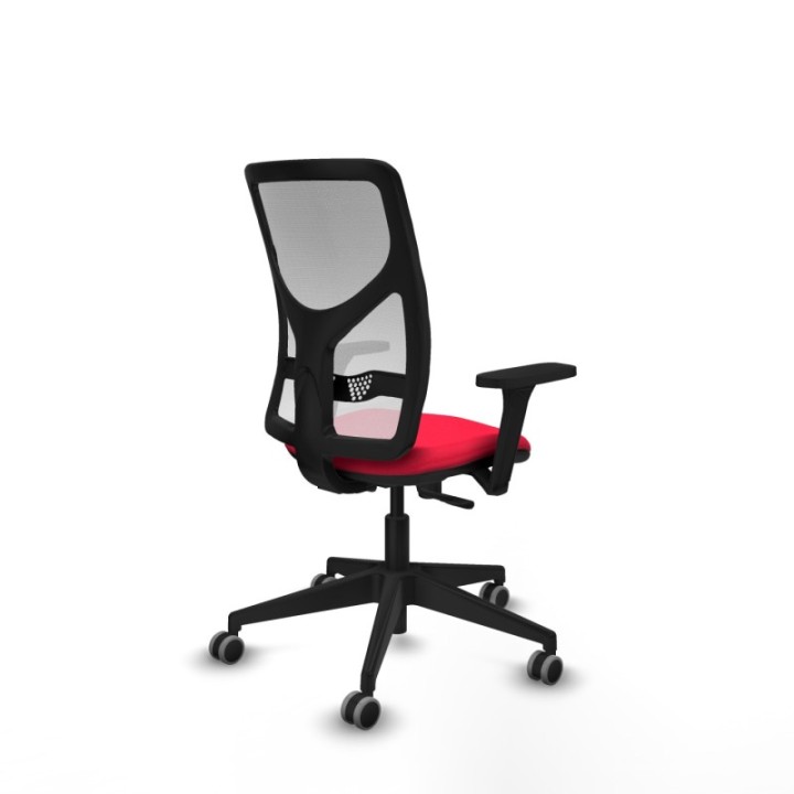 Motilla sincro malla blanca bali rojo brazos 3D base piramidal  ruedas 65mm engomadas