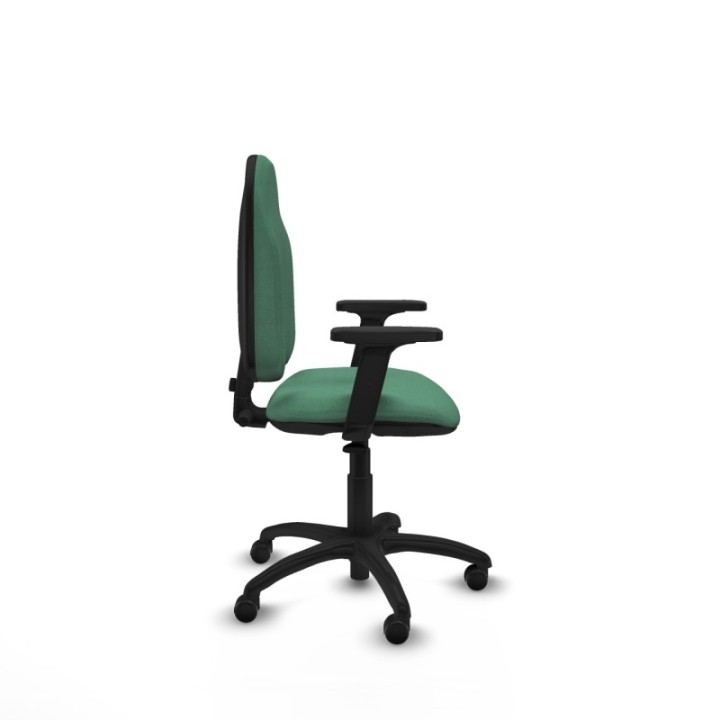 Algarra CP bali verde esmeralda brazos 2D base poliamida ruedas autofrenantes 50mm