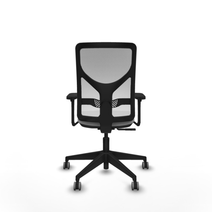 Motilla sincro malla blanca bali gris claro brazos 3D base piramidal  ruedas 65mm engomadas