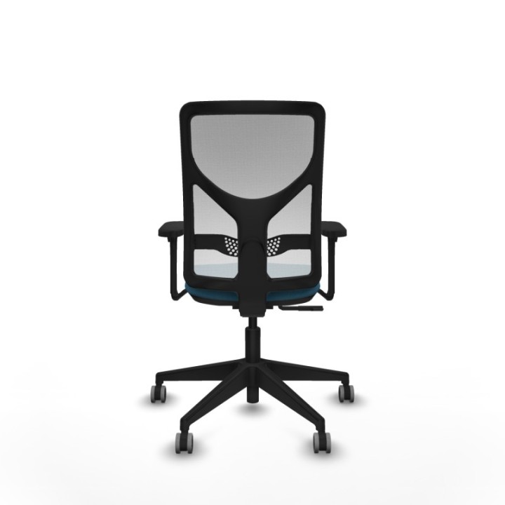 Motilla sincro malla blanca bali verde petroleo brazos 3D base piramidal  ruedas 65mm engomadas