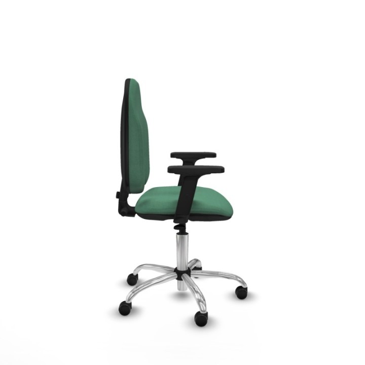 Algarra CP bali verde esmeralda brazos 2D base cromada ruedas autofrenantes 50mm