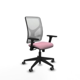 Motilla sincro malla blanca bali rosa brazos 3D base piramidal  ruedas 65mm engomadas