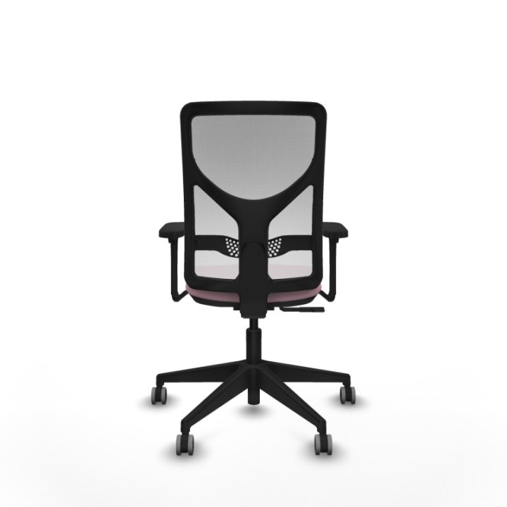 Motilla sincro malla blanca bali rosa brazos 3D base piramidal  ruedas 65mm engomadas