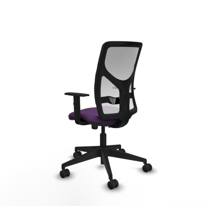 Motilla sincro malla blanca bali morado brazos 1D base piramidal  ruedas 65mm nailon