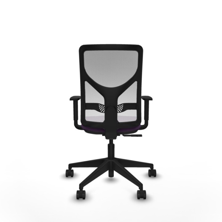 Motilla sincro malla blanca bali morado brazos 1D base piramidal  ruedas 65mm nailon