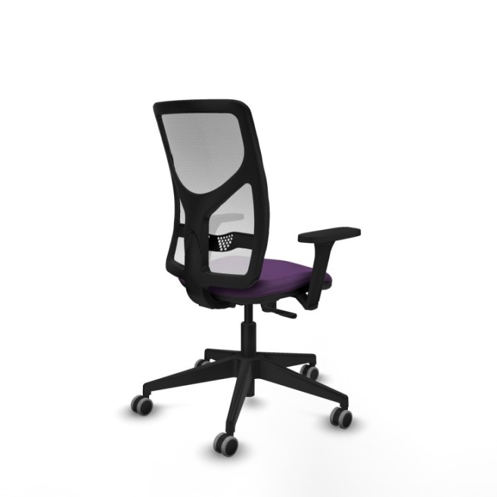 Motilla sincro malla blanca bali morado brazos 3D base piramidal  ruedas 65mm engomadas