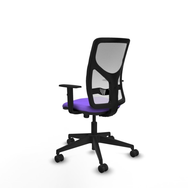 Motilla sincro malla blanca bali lila brazos 1D base piramidal  ruedas 65mm nailon