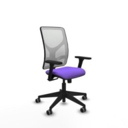 Motilla sincro malla blanca bali lila brazos 3D base piramidal  ruedas 65mm engomadas