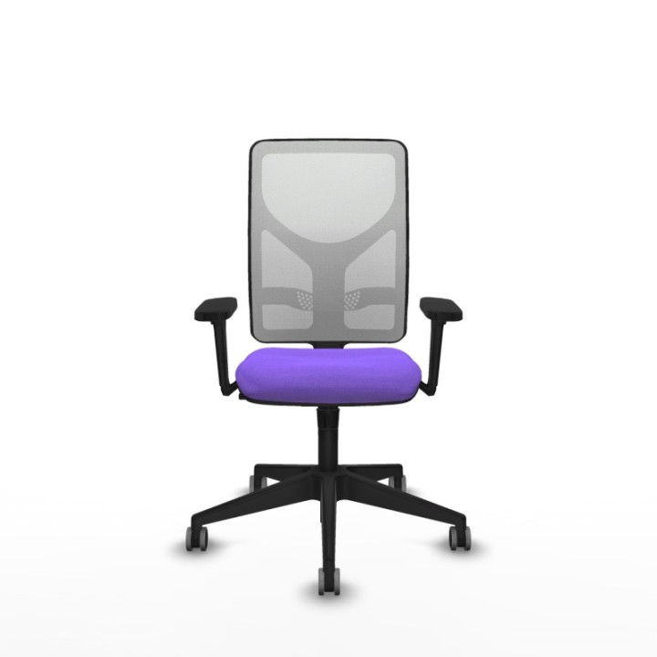 Motilla sincro malla blanca bali lila brazos 3D base piramidal  ruedas 65mm engomadas