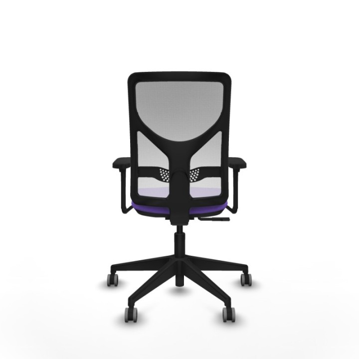 Motilla sincro malla blanca bali lila brazos 3D base piramidal  ruedas 65mm engomadas