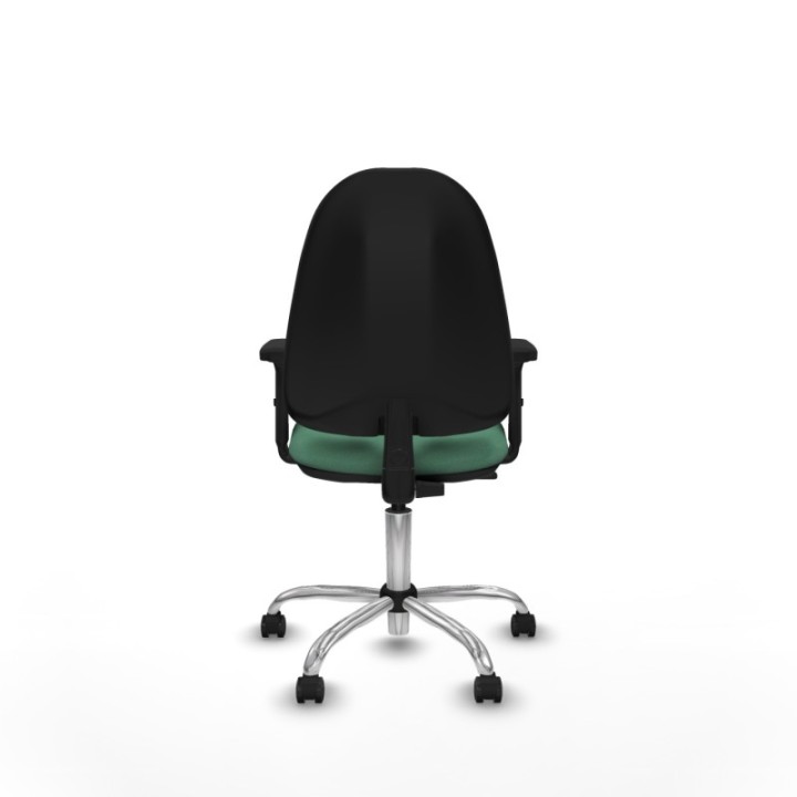 Algarra CP bali verde esmeralda brazos 2D base cromada ruedas engomadas 50mm