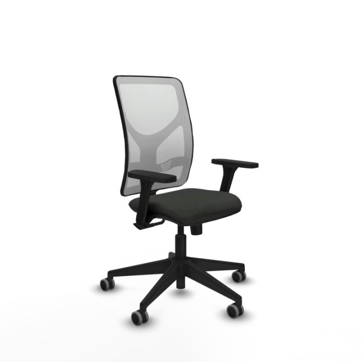 Motilla sincro malla blanca bali negro brazos 3D base piramidal  ruedas 65mm engomadas