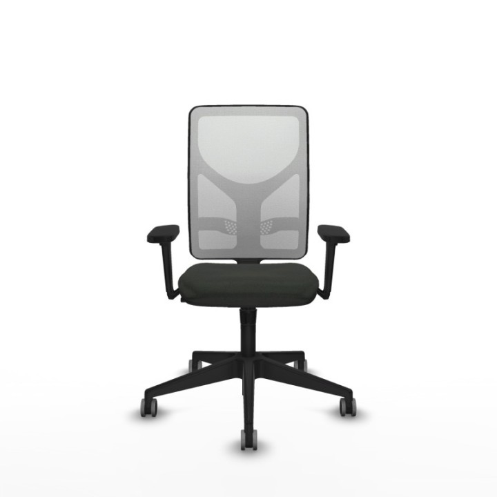 Motilla sincro malla blanca bali negro brazos 3D base piramidal  ruedas 65mm engomadas