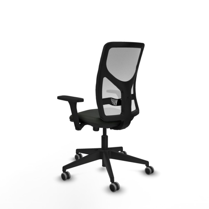 Motilla sincro malla blanca bali negro brazos 3D base piramidal  ruedas 65mm engomadas