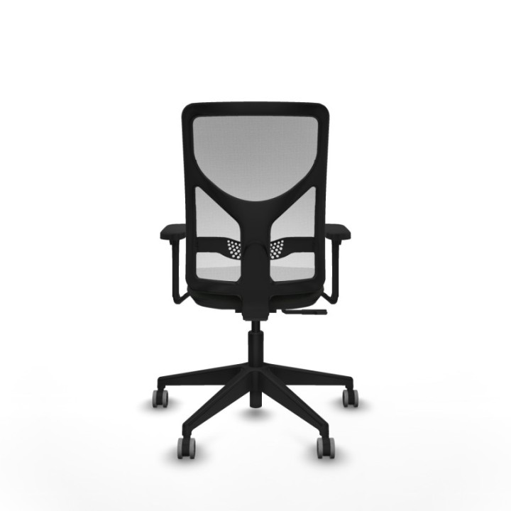 Motilla sincro malla blanca bali negro brazos 3D base piramidal  ruedas 65mm engomadas