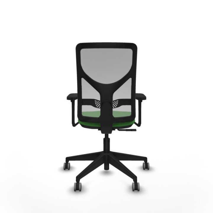 Motilla sincro malla gris bali verde brazos 3D base piramidal  ruedas 65mm engomadas