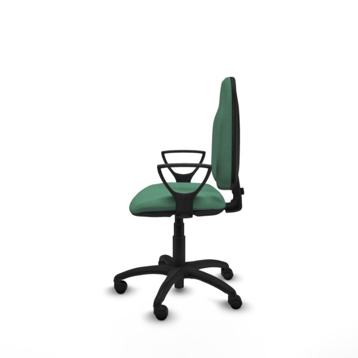 Algarra CP bali verde esmeralda brazos fijos base poliamida ruedas nailon 50mm