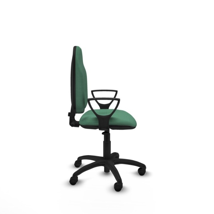 Algarra CP bali verde esmeralda brazos fijos base poliamida ruedas nailon 50mm