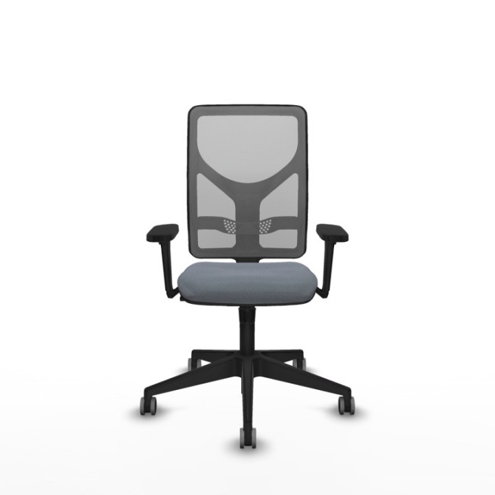 Motilla sincro malla gris bali gris brazos 3D base piramidal  ruedas 65mm engomadas