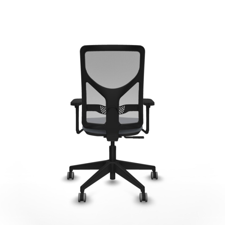 Motilla sincro malla gris bali gris brazos 3D base piramidal  ruedas 65mm engomadas