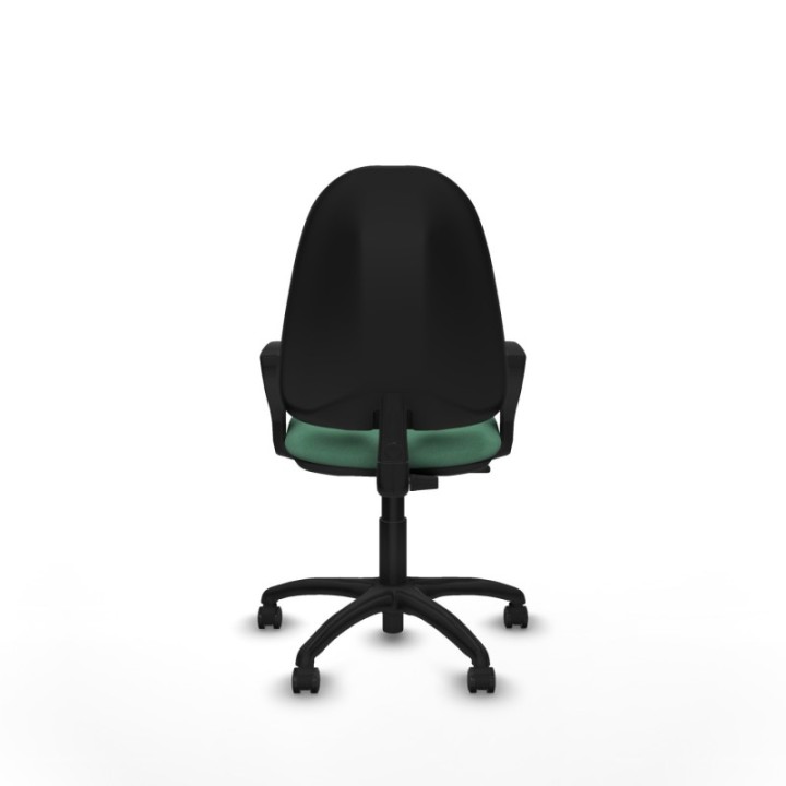 Algarra CP bali verde esmeralda brazos fijos base poliamida ruedas engomadas 50mm