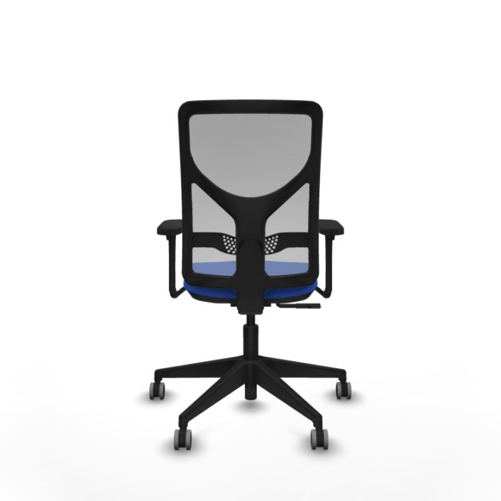 Motilla sincro malla gris bali azul brazos 3D base piramidal  ruedas 65mm engomadas