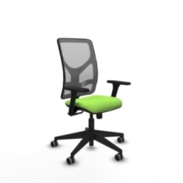 Motilla sincro malla gris bali pistacho brazos 3D base piramidal  ruedas 65mm engomadas