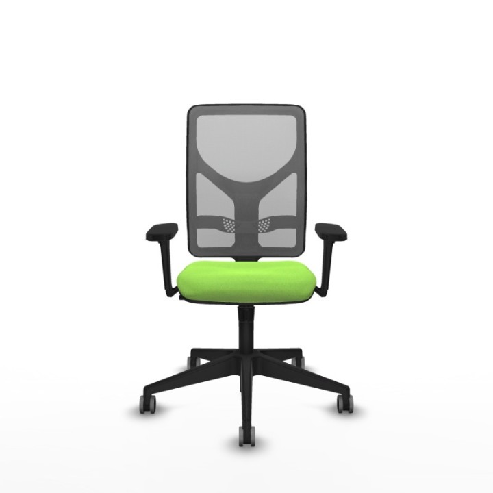 Motilla sincro malla gris bali pistacho brazos 3D base piramidal  ruedas 65mm engomadas