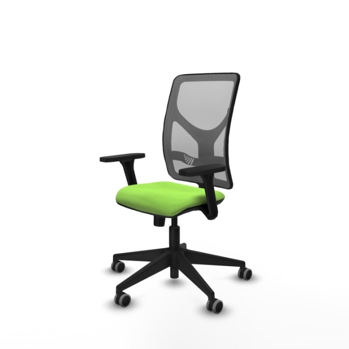 Motilla sincro malla gris bali pistacho brazos 3D base piramidal  ruedas 65mm engomadas