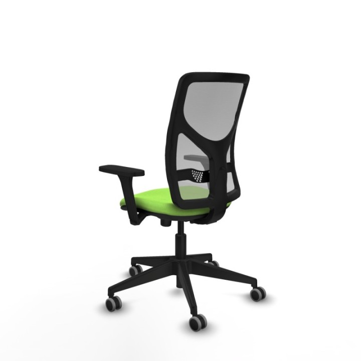 Motilla sincro malla gris bali pistacho brazos 3D base piramidal  ruedas 65mm engomadas