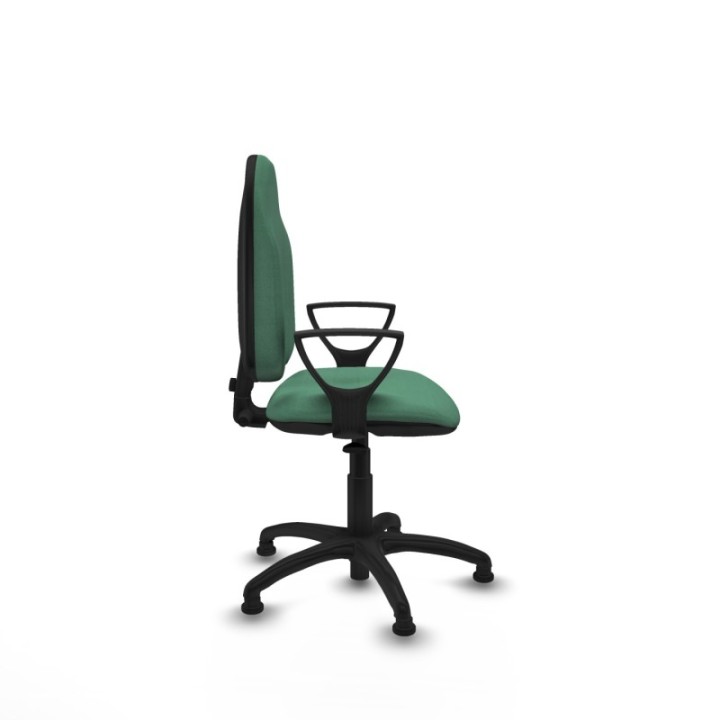 Algarra CP bali verde esmeralda brazos fijos base poliamida topes