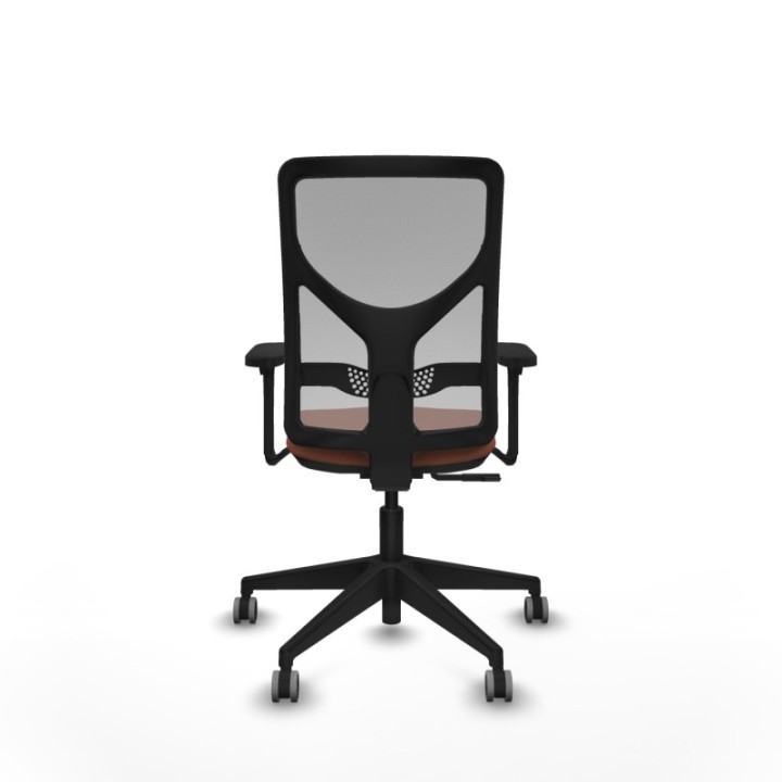 Motilla sincro malla gris bali marrón brazos 3D base piramidal  ruedas 65mm engomadas