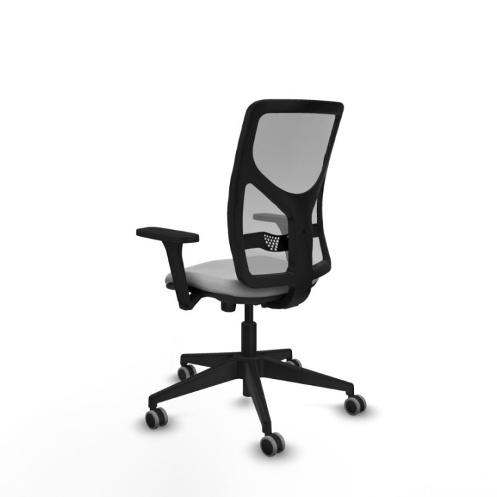 Motilla sincro malla gris bali gris claro brazos 3D base piramidal  ruedas 65mm engomadas