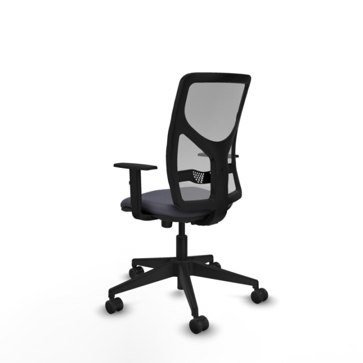 Motilla sincro malla gris bali gris oscuro brazos 1D base piramidal  ruedas 65mm nailon