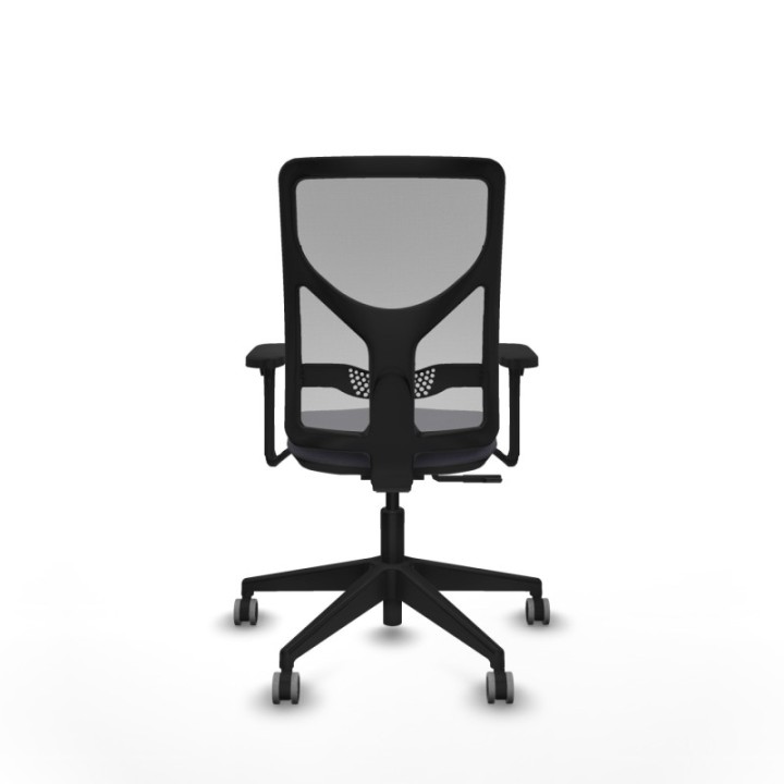 Motilla sincro malla gris bali gris oscuro brazos 3D base piramidal  ruedas 65mm engomadas