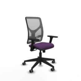 Motilla sincro malla gris bali morado brazos 3D base piramidal  ruedas 65mm engomadas