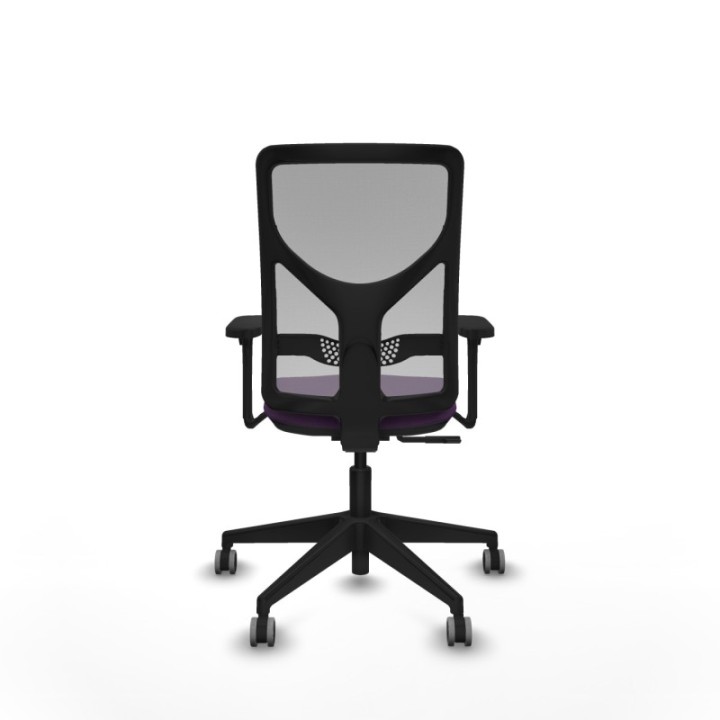 Motilla sincro malla gris bali morado brazos 3D base piramidal  ruedas 65mm engomadas