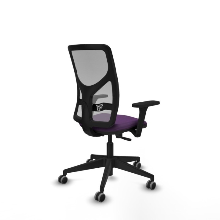 Motilla sincro malla gris bali morado brazos 3D base piramidal  ruedas 65mm engomadas