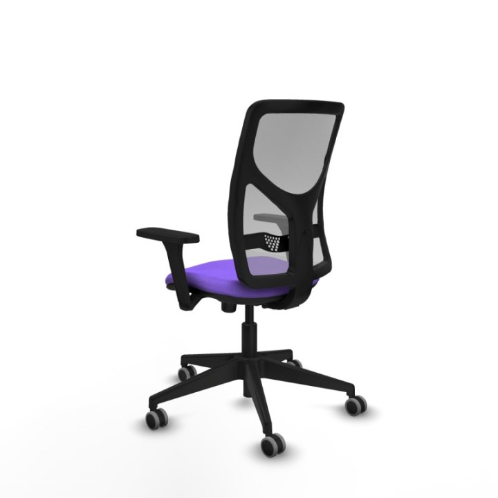 Motilla sincro malla gris bali lila brazos 3D base piramidal  ruedas 65mm engomadas