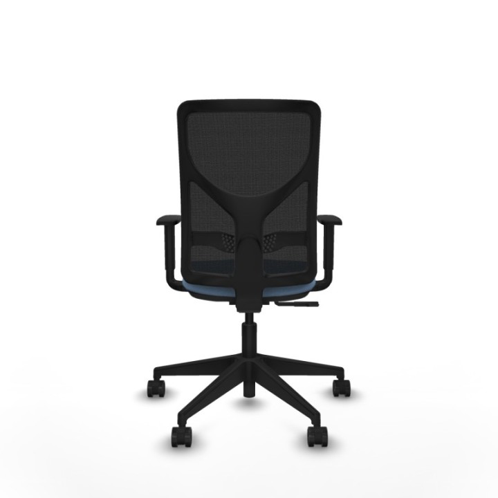 Motilla sincro malla negra bali azul cielo brazos 1D base piramidal  ruedas 65mm nailon