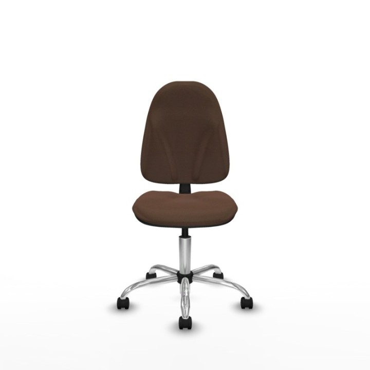 Algarra CP bali marrón oscuro  base cromada ruedas nailon 50mm