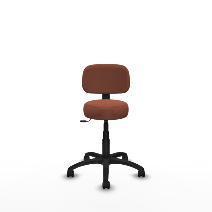 Silla Llanos giratorio bali marrón base poliamida 600 ruedas nailon 50