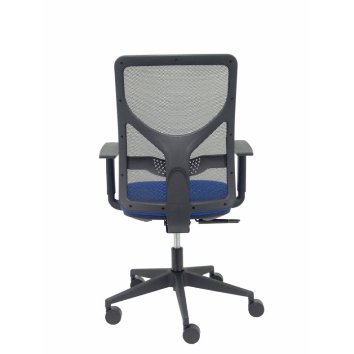 Silla Motilla malla negra asiento bali azul brazo regulable