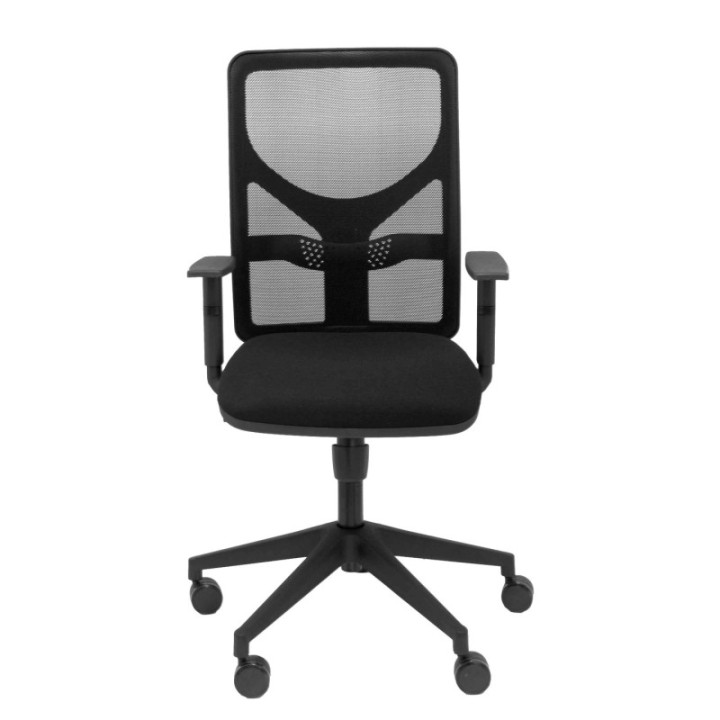 Silla Motilla malla negra asiento bali negro brazo regulable