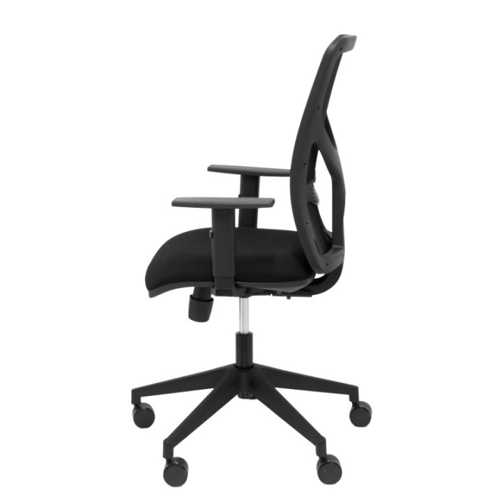 Silla Motilla malla negra asiento bali negro brazo regulable