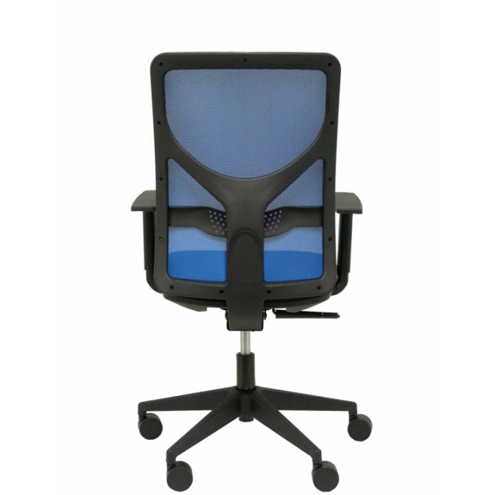 Silla Motilla malla azul asiento bali negro brazo regulable